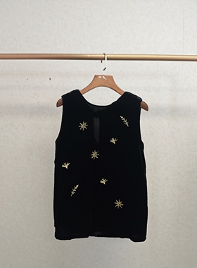 Ka系列＆专柜25秋 丝绒立体花朵小衫 651