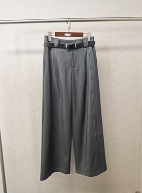 Ka系列＆专柜25春 轻奢灰色条纹西裤（不退换）014