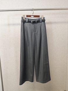 014 NO退换 Ka系列＆专柜25春福利 轻奢灰色条纹西裤