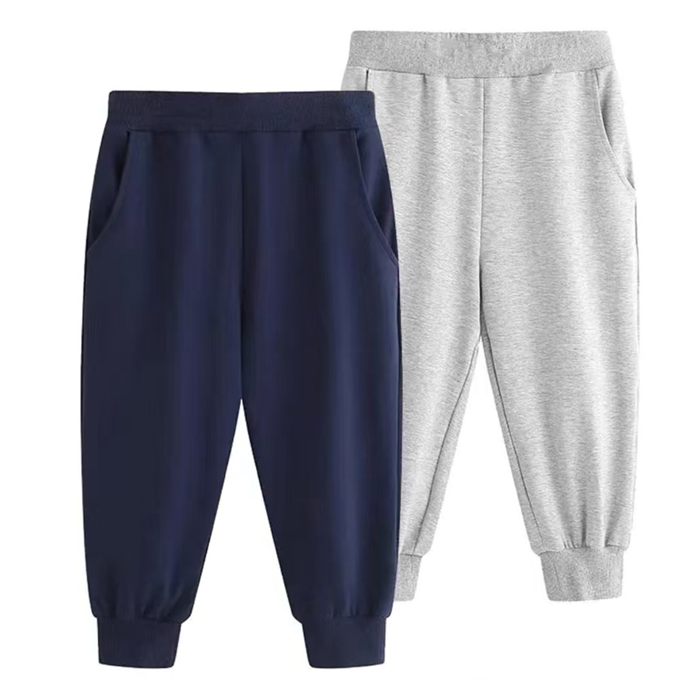 2025新款棉质夏季校裤高中小学生通用透气纯色弯兜螺纹收口七分裤,女装/女士精品,学生校服,淘宝优惠券,粉丝福利购,淘宝优惠卷