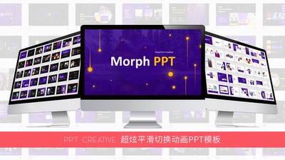 PPT变形记制作PPT创意平滑切换模板PPT动画动态报告总结介绍模板