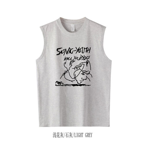 sonic youth kill yr idols音速青年goo朋克手绘设计感纯棉坎肩