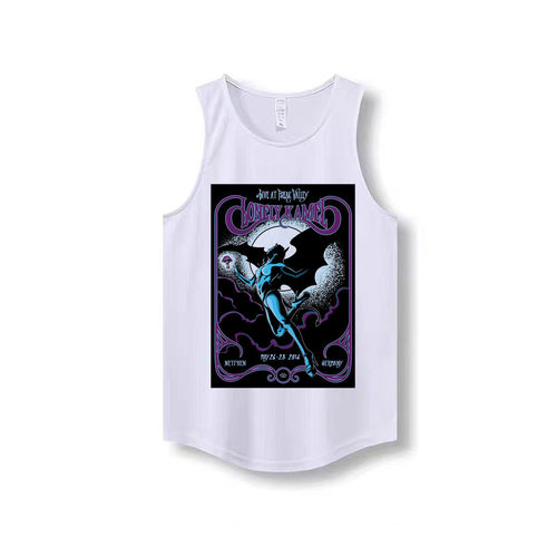 black sabbath metallica金属摇滚乐队透气吸汗圆下摆背心坎肩T恤