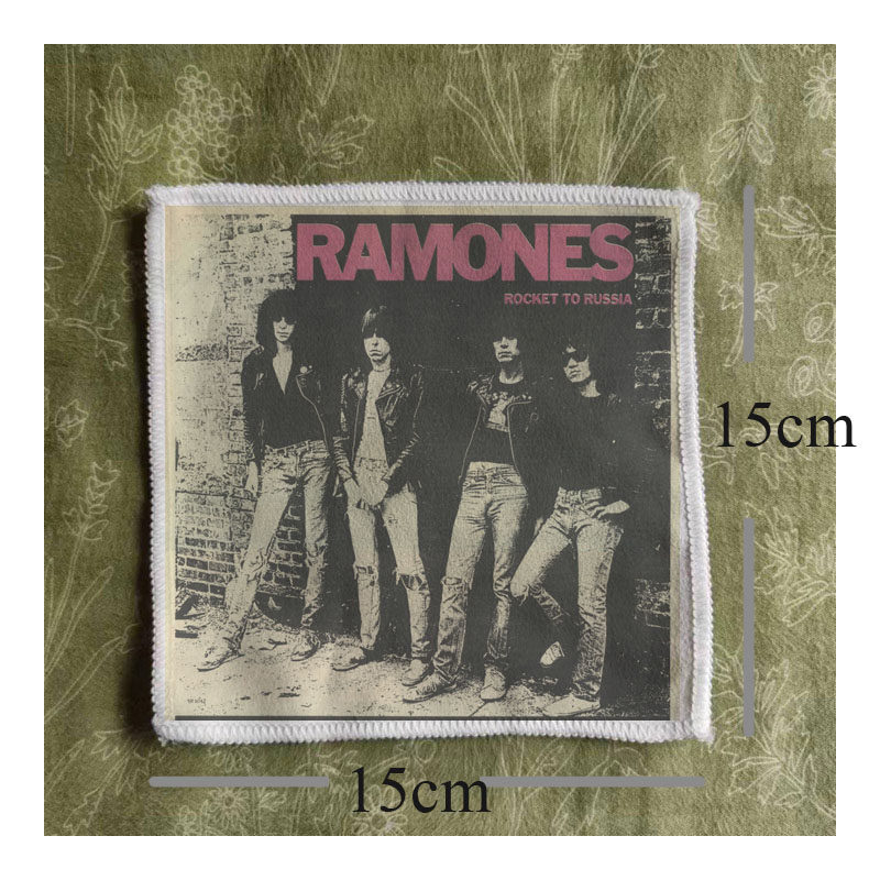 ramones雷蒙斯朋克摇滚乐队punk diy remake布贴包包衣服配件