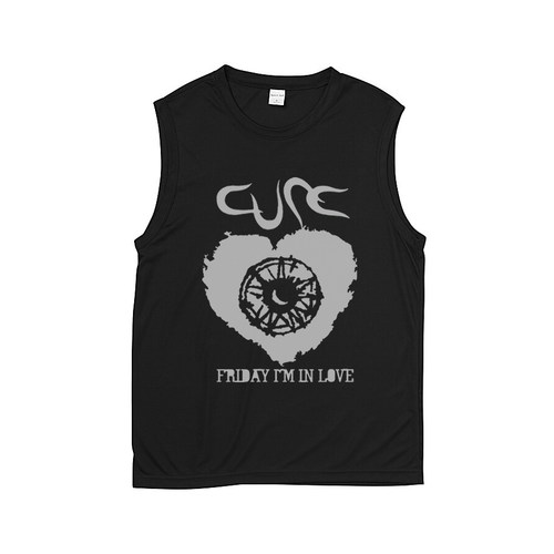 the cure Friday I'm in love治愈乐队哥特后朋克小众无袖坎肩T恤
