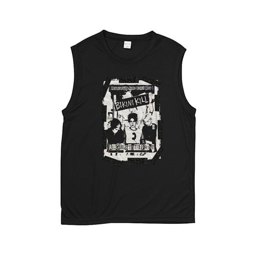 riot grrrl bikini kill拼接解构remake女性主义朋克无袖T恤坎肩