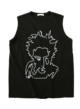 sex pistols punk rock pil复古朋克摇滚手绘设计感男女纯棉坎肩