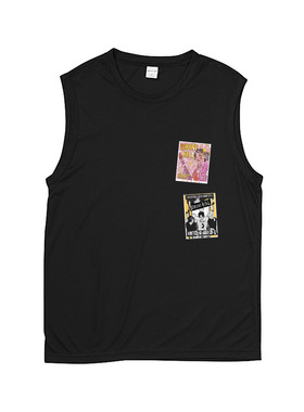 bikini kill riot grrrl复古拼贴胶印朋克风纯棉无袖背心坎肩T恤