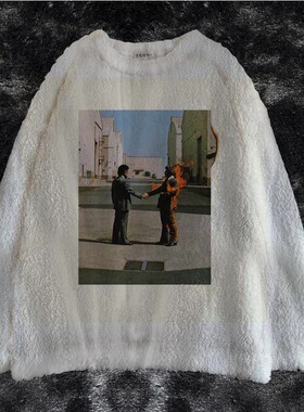 【双面绒】pink floyd wish you were here前卫摇滚乐队卫衣外套