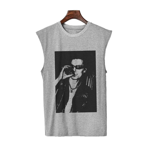 vicious性手枪朋克摇滚男女莫代尔夏坎肩无袖 sid pistols sex