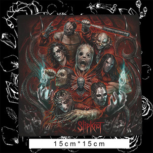 slipknot活接重金属个性摇滚乐队布贴布章diy remake包包衣服配件