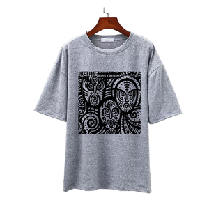 king crimson绯红国王前卫摇滚文艺青年夏季半袖灰色T恤坎肩背心