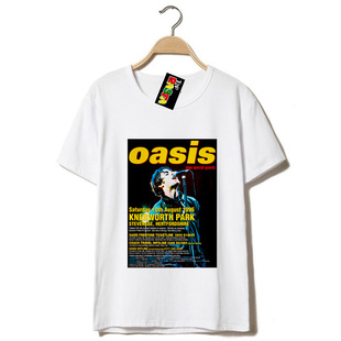 oasis绿洲乐队sonic youth音速青年pixies小妖精喷墨印花T恤