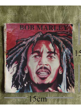 鲍勃马利bob marley雷鬼狮子红黄绿reggae lion布贴包包衣服配件