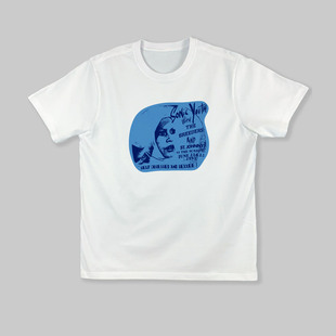 手绘朋克风 sonic youth 音速青年手工拓印设计感男女纯棉短袖T恤