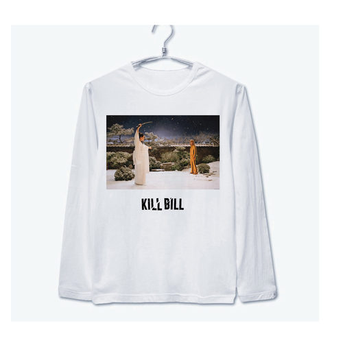昆汀kill bill杀死比尔亚文化电影趣味拼接袖男女长袖T恤