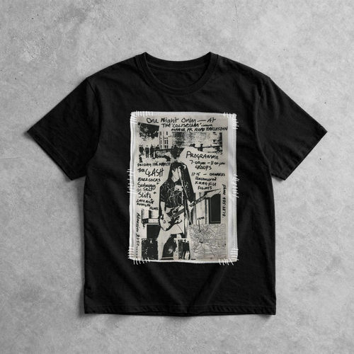 地下手绘朋克摇滚小众手缝褴褛另类punk rock style纯棉短袖T恤