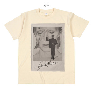 david T恤 bowie大卫鲍伊华丽摇滚贴布印花设计感男女纯棉背心无袖
