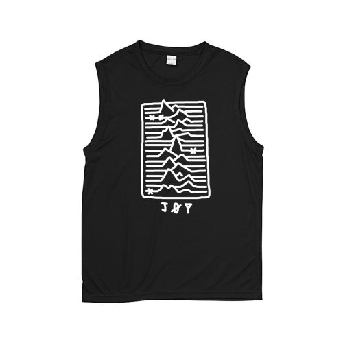 new order joy division极简脉冲手绘设计感男女暗黑纯棉坎肩无袖