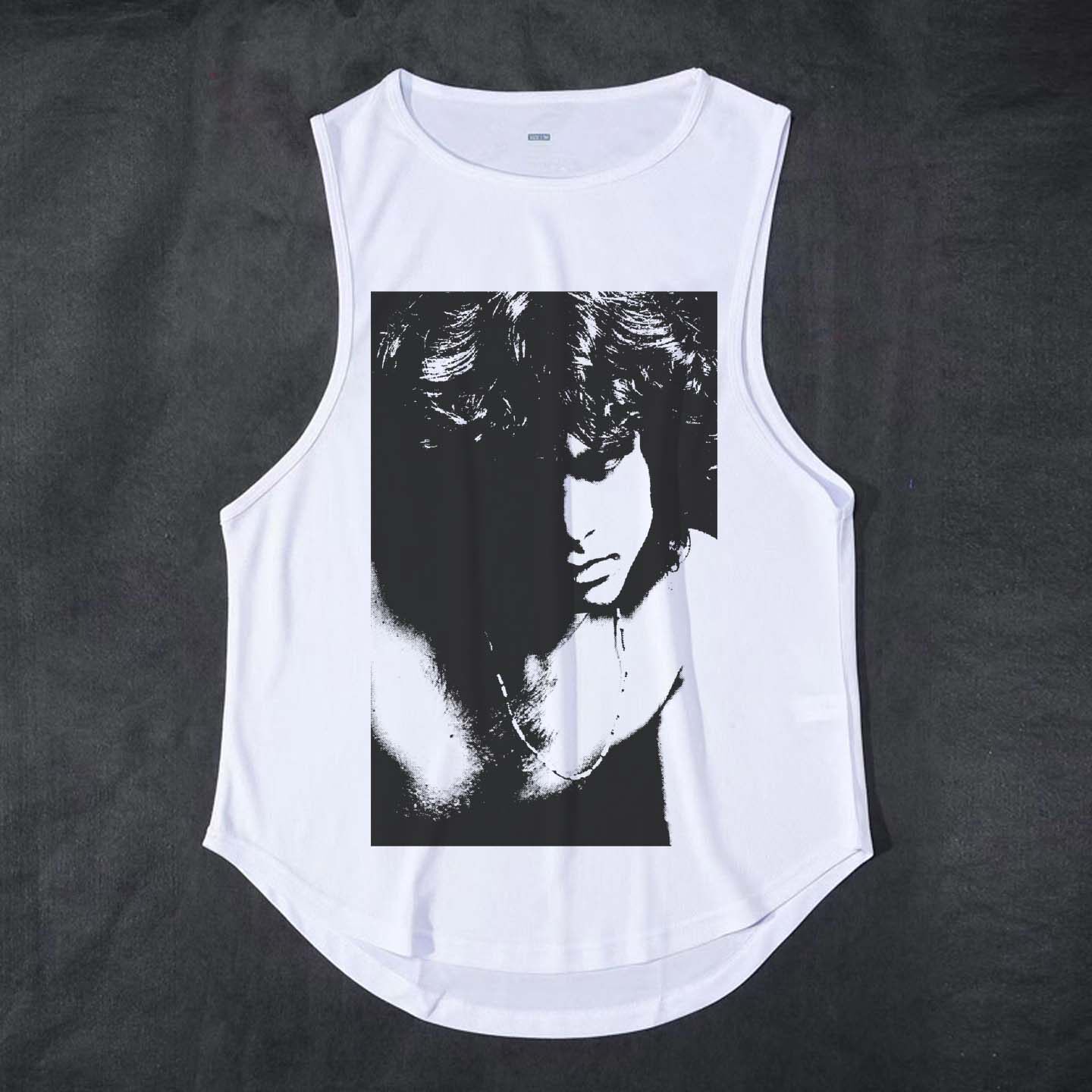 the doors pink floyd平克大门透气吸汗圆下摆机能背心坎肩T恤