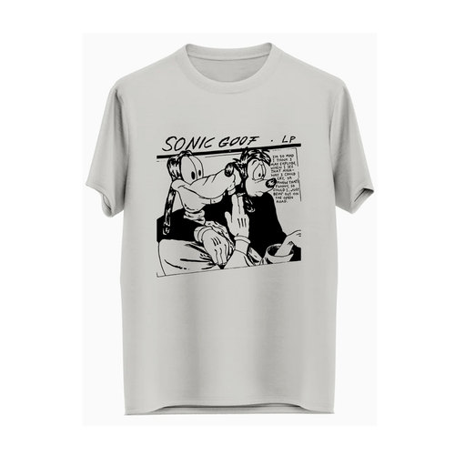 音速青年sonic youth Lp卡通漫画手绘二创高飞喷印凉感男女短袖T
