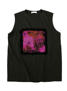 mbv my bloody Valentine我的情人节盯鞋摇滚男女纯棉无袖坎肩T恤