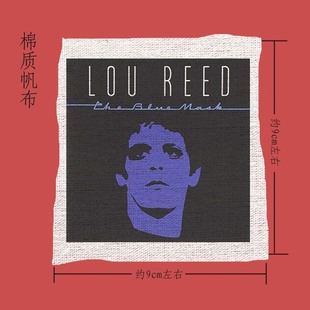 多款lou reed 地下丝绒 摇滚帆布布贴diy remake包包牛仔衣服配件