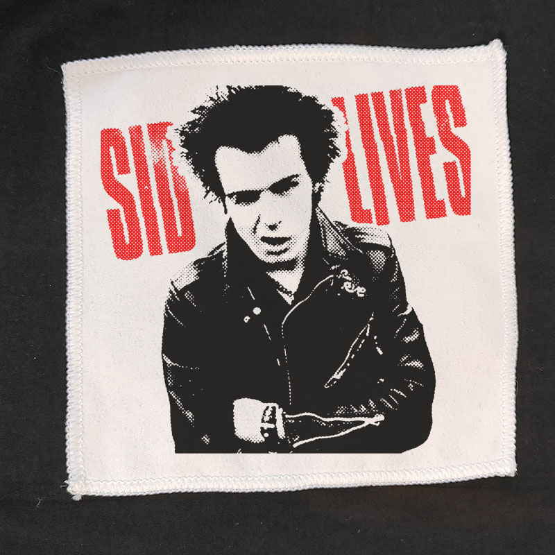 sex pistols朋克摇滚diy印花复古桃皮绒手缝布贴包包衣服装饰配件