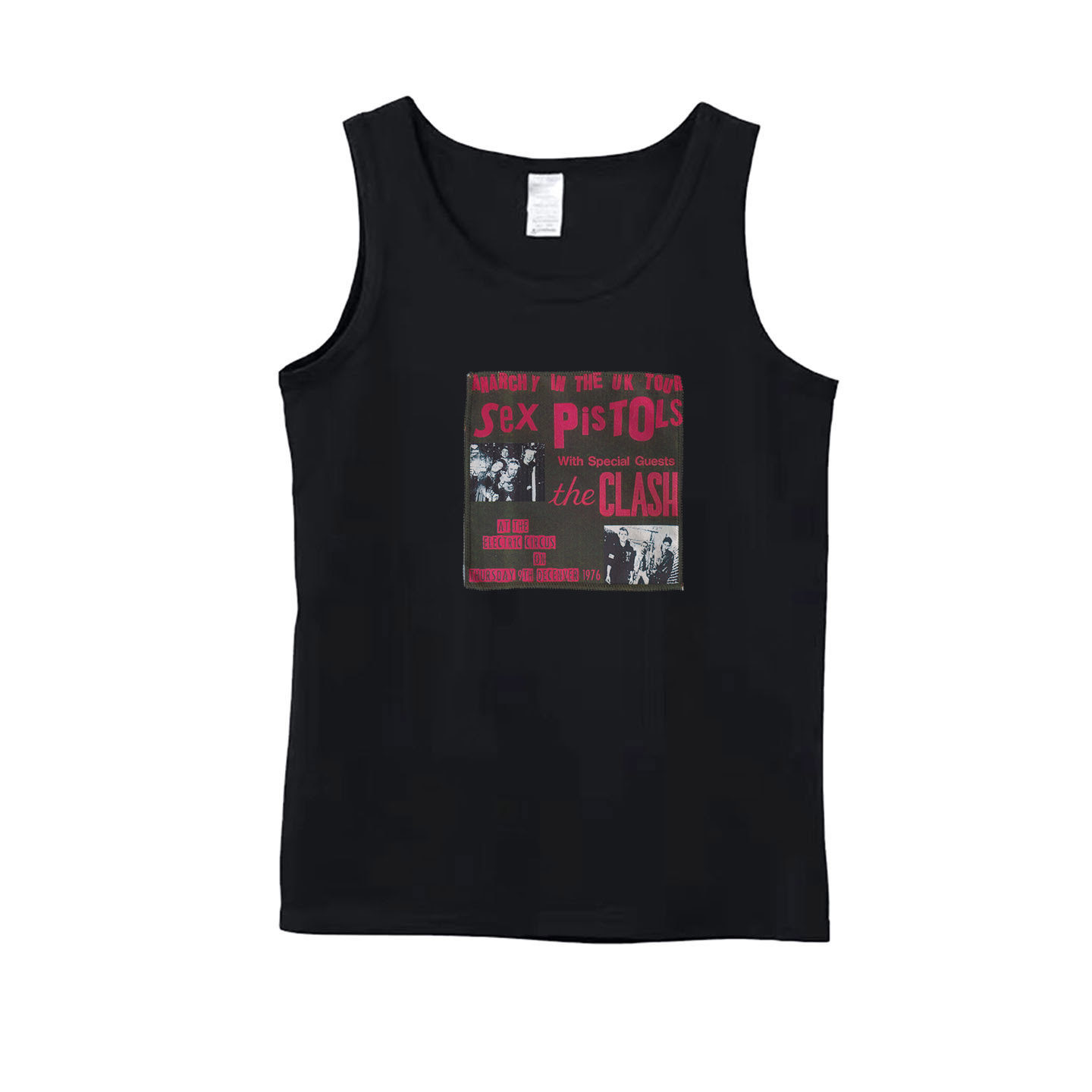 sex pistols clash punk朋克摇滚贴布印花中性款纯棉 背心吊带