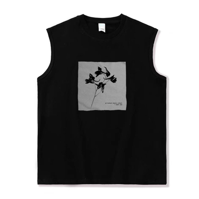 无袖背心海雾纯棉宽松