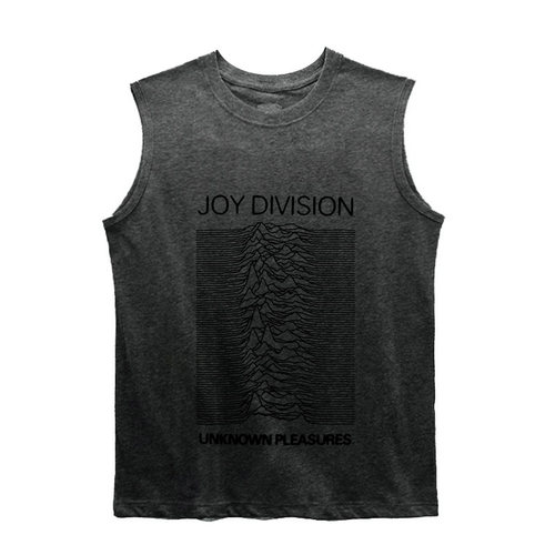joy division sonic youth 暗黑摇滚烟灰黑显瘦宽松坎肩背心无袖T