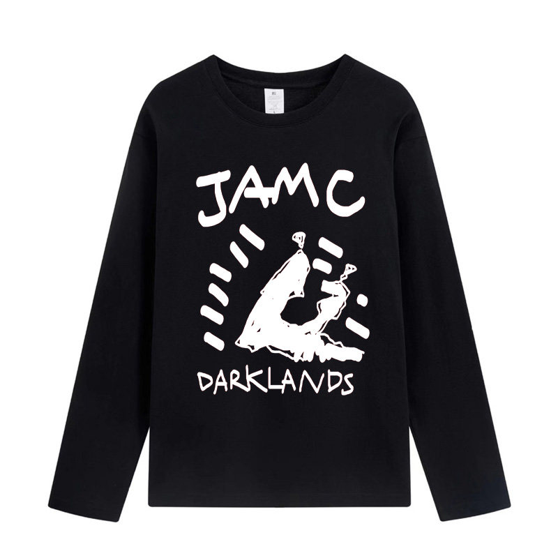耶s玛丽链jamc and mary chain jamc手写手绘朋克摇滚盯鞋长袖T
