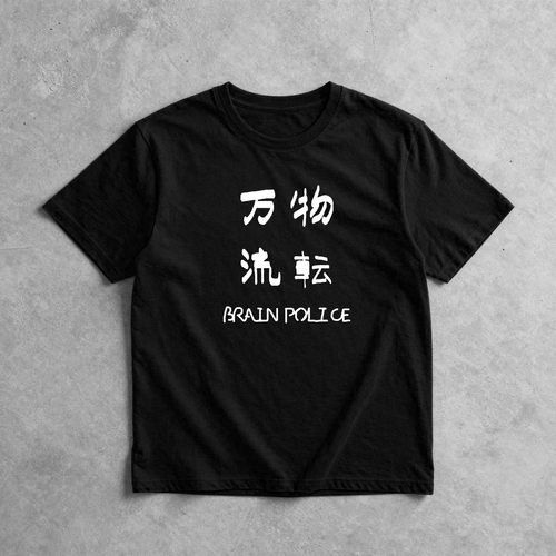 头脑警日系朋克punk摇滚手绘设计感纯棉短袖T恤