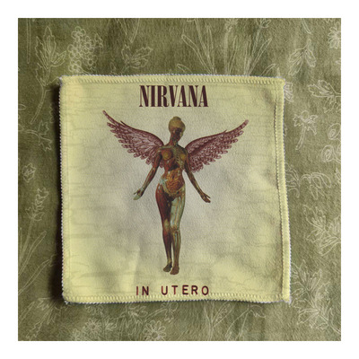 nirvana in utero涅盘母体女神印花柯本垃圾朋克布贴包包衣服配件