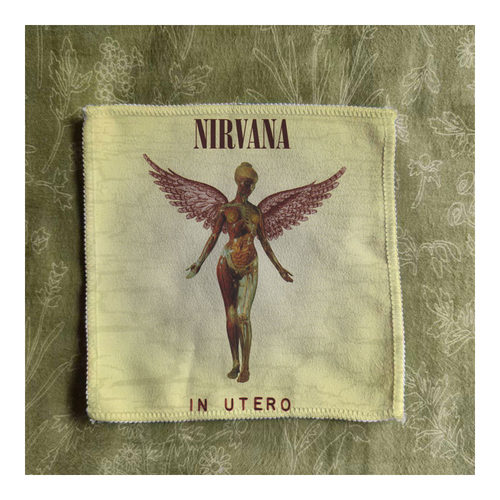 nirvana in utero涅盘母体女神印花柯本垃圾朋克布贴包包衣服配件