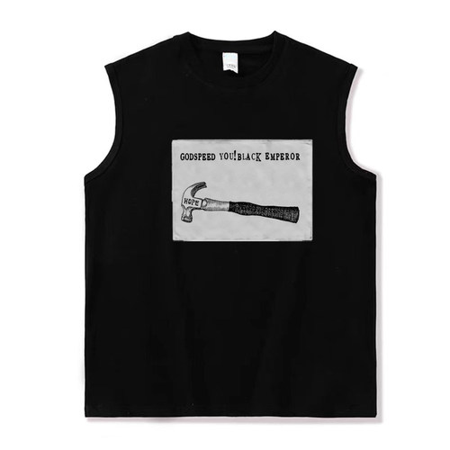 godspeed you black emperor神佑黑帝后摇滚无袖男女坎肩背心T恤