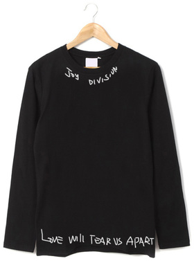 joy division 快乐分裂后朋克手写手绘电台司令文艺风纯棉长袖T恤