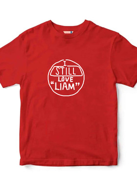 oasis still love liam noel绿洲英伦摇滚手绘设计感纯棉短袖T恤