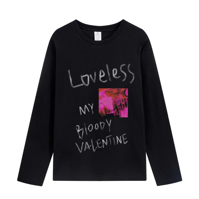 jamc mbv 盯鞋摇滚 后朋克 Shoegaze 自赏 文艺风中性纯棉长袖T恤