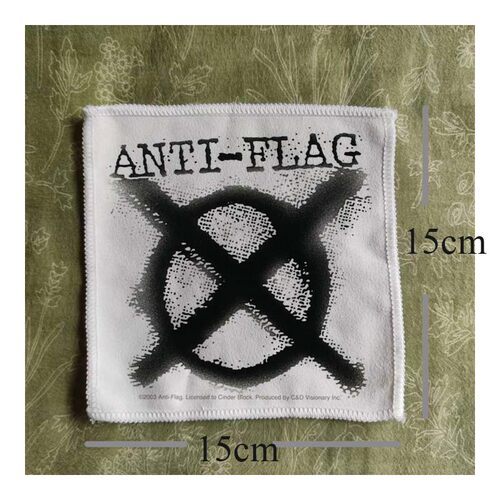 反旗黑旗anti black flag朋克diy remake布贴包包衣服配件需要缝