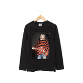 cobain重工贴布印纯棉男女长袖 涅盘乐队柯本nirvana kurt T恤卫衣