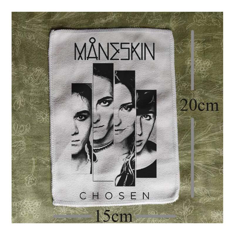 maneskin流行金属个性摇滚乐队印花diy remake牛仔衣布贴徽章
