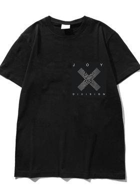 joy division后朋暗黑哥特艺术post punk男女宽松贴布印花T恤