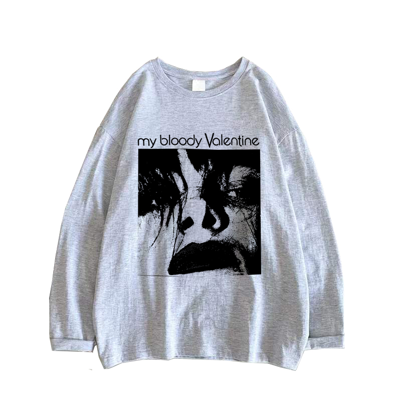 mbv=my bloody Valentine我的血腥情人节emo punk男女长袖T恤