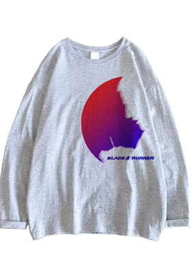 blade runner 黑色科幻电影霓虹光污染赛博朋克 薄款柔软长袖T恤
