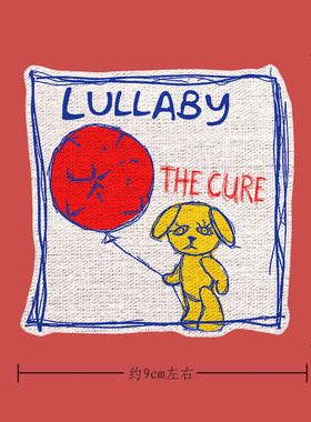 复古Y2K the cure治愈乐队lullaby摇滚后朋克文艺帆布贴 remake
