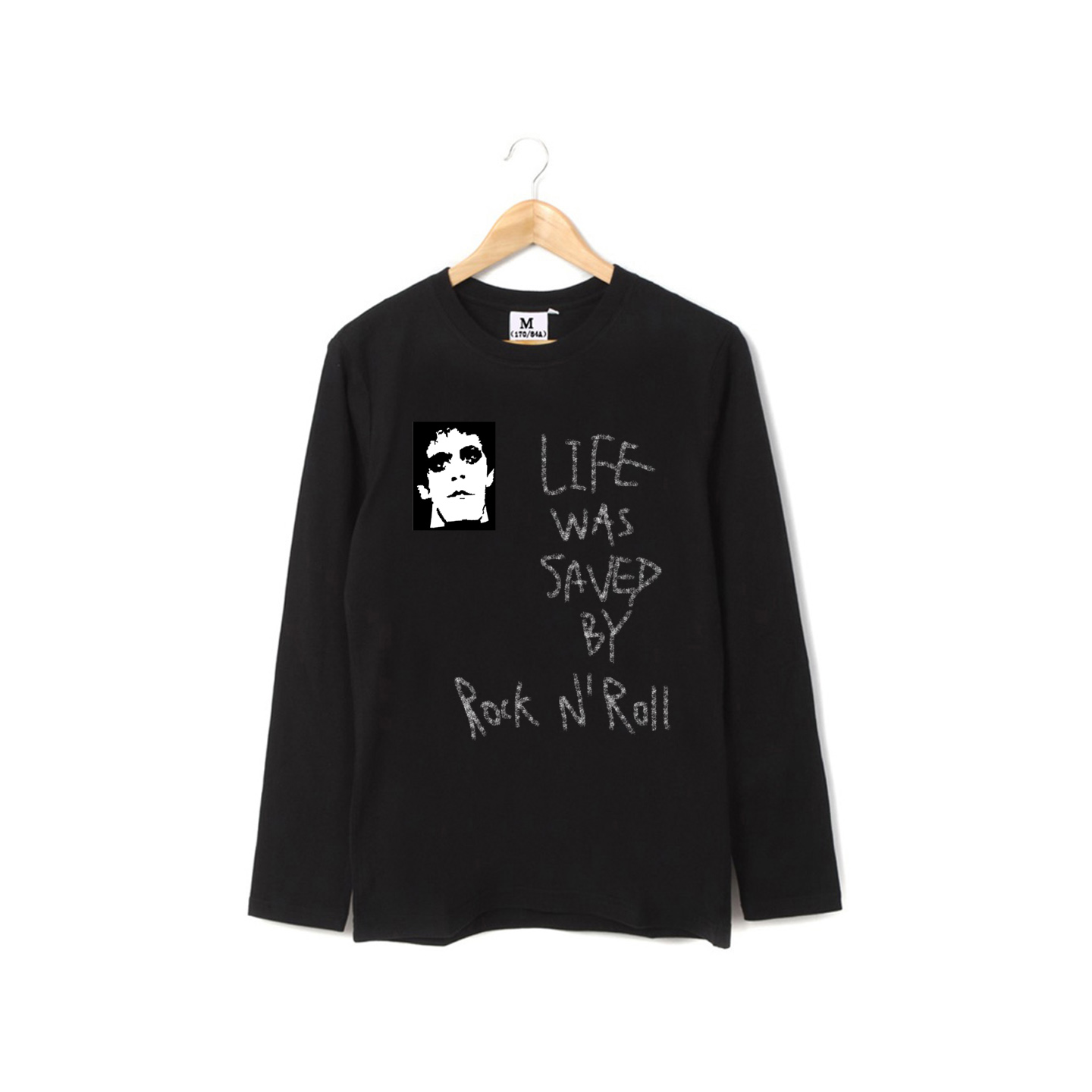 lou reed velvet underground地下丝绒朋克风手写手绘文艺摇滚T