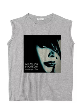 邪神曼森Marilyn Manson Antichrist superstar背心坎肩无袖T