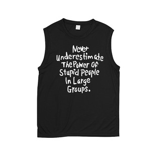 永远不要低估乌合之众朋克不死摇滚愤世嫉俗手绘设计感纯棉坎肩