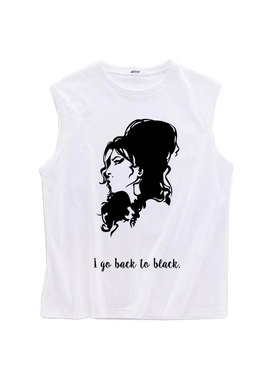 Lana Del Rey Amy Winehouse 个性欧美女歌手薄款坎肩背心无袖T恤